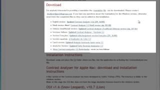 How to install Colour Contrast Analyser tool