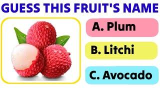 Fruits Name quiz  FRUIT QUIZ  Picture quiz  Quiz time Guess the fruits name #fruits #fruitsname