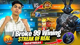 First Time Break 99 Winning StreakWhite444 Exposed‍Truth 