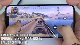 iPhone 13 Pro Max Call of Duty Mobile Gaming test CODM  IOS 16