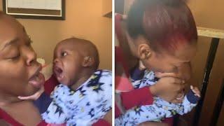 Teething Baby Bites Woman’s Face in Hilarious Viral TikTok Video