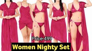 Women Nighty Set Women nighty dress set Nighty sexy Night wear Nighty design 2024 Nighty woolen