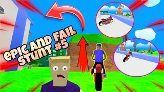 epic and fail stunt #5 on blue apartment   dude theft wars stunt