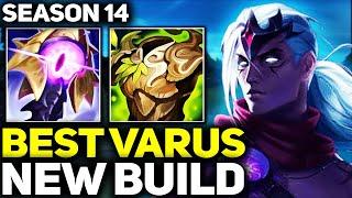 RANK 1 BEST VARUS IN THE WORLD NEW BUILD GAMEPLAY  Season 14 League of Legends