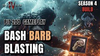 PURE FUN EZ GAMEPLAY BEST BARB BUILD Bash Blasting in Season 4 Diablo 4