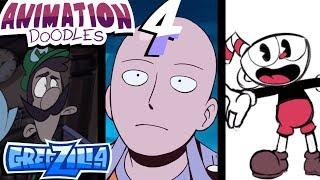 ANIMATION DOODLES 4  Cupheads One Punch Mansion - Gregzilla