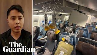 Going completely horizontal passengers on Singapore Airlines flight hit by turbulence