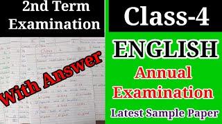 Class-4 annual examination english paper Class-4 2nd Term English  Class 4 english paper