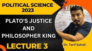 JNU CUET MA POLITICAL SCIENCE 2023 - PLATOS POLITICAL PHILOSOPHY - LECTURE SERIES - PART 3