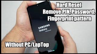 Samsung Galaxy A32 How Hard Reset Removing PIN Password Fingerprint pattern No PC