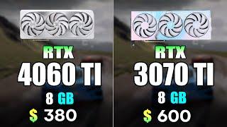 NVIDIA RTX 4060 Ti vs RTX 3070 Ti  Test in 9 Games 4K Ultra