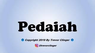 How To Pronounce Pedaiah