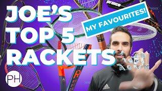 REVIEW TOP 5 TENNIS RACKETS 2024 - COACH PICKED - JOE EDITION  Tennis Racket  Tennis Coach