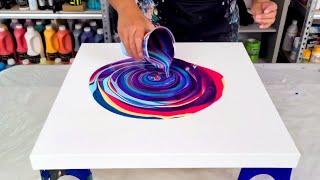 Wrecked Ring Pour Tutorial - Tips and Tricks - Acrylic Painting with a Twist - Acrylic Pouring