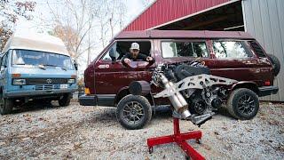 How to Diesel Swap a Vanagon - 4x4 Camper Van Build 2.0L TDI