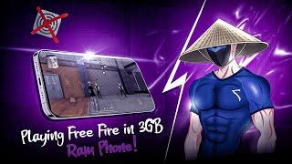 PLAYING FREE FIRE IN LOW END DEVICE  1 v 1 CUSTOM Challenge 