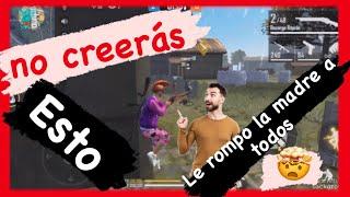 ME ENFRENTO CUATRO CONTRA UNO YO CONTRA EL MUNDO EPICO  FREE FIRE  *SOYMORILLORD*