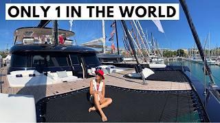 100% Electric ONE PLANET SUNREEF 70 SAIL ECO Luxury Solar Catamaran Charter Yacht Tour