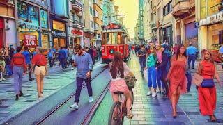 A tour of the most beautiful and famous streets of Turkey Istiklal Street Taksim Istanbul