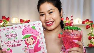 ASMR  A berry cozy pamper session  Skincare delicious food storytime and layered sounds