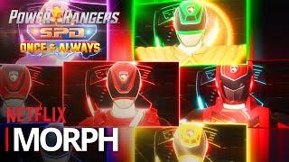 Power Rangers S.P.D. Once & Always - ALL MORPHS  Netflix