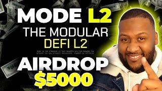 Mode Network Crypto Airdrop How to make 100X Crypto airdrop MODE 🟡 L2 Optimism Step by Step