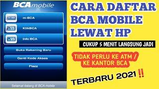 CARA DAFTAR BCA MOBILE DI HP ANDROID - Cara Aktivasi M-Banking BCA Mobile Terbaru November 2021