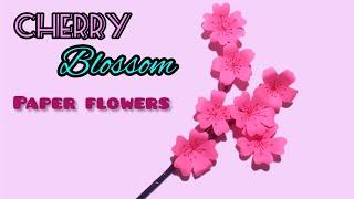 How to make paper flowers easy cherry blossom paper flowersDiy paper flowers