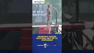 Prabowo Hadiri Upcara HUT Ke-72 Kopassus #shorts