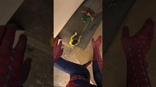 Spider-Man vs Totally Crazy Girl and her Mom #spiderman #crazygirl #mom #dumitrucomanac #minecraft