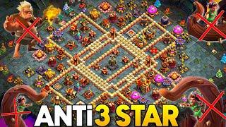 ANTi 3  STAR NEW TH16 OP. WAR CWL  BASE EXCELLENT BASE ONLY 1 STAR PUSH BASE LINK