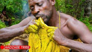 Cooking Unwashed Beef Soup With The Hadzabe Tribe Watch How Wild Men Prepare Lunch In The Bush.