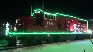 HOLIDAY TRAIN 2018 CP Holiday Train arrivesdeparts Anderson station in Calgary AB