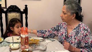 Sharmila Tagore with Granddaughter