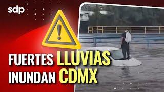 FUERTES LLUVIAS ️ en la CDMX INUNDAN Barranca del Muerto y PERIFÉRICO 