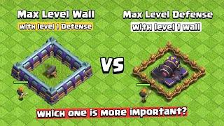 Wall VS Defense  Clash of Clans