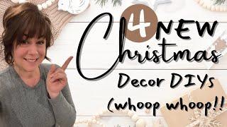 4 ALL NEW Christmas DIYs  Beautiful and EASY Christmas Decor DIY Projects