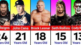 Age Of WWE Wrestler When First Wrestling Debut