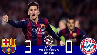 Barcelona 3×0 Bayern Múnich  U.C.L Semi Final 2015  Extented Highlights & Goals