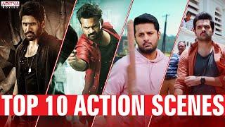 Top 10 Best Action Scenes   South Indian Hindi Dubbed Movies  Aditya Movies