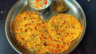 Mix Veg Paratha Recipe without Stuffing  Nutri Vegetable Roastie  Less Oil Easy Breakfast recipe