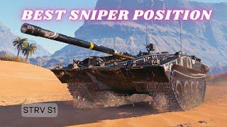 Best Sniper Position Strv S1 8.4K Damage World of Tanks   #wot #worldoftanks