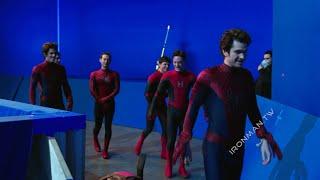 Behind-the-scenes with the three Peter Parker  Spider Man No Way Home