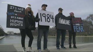 Thousands protest vaccine mandates in DC