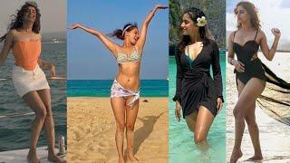 Sargun Kaur Luthras Stunning Beach Bikini Photoshoot  Sargun Kaur Glamorous Bikini Looks by Sea