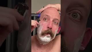 ASMR super satisfying scratchy safety razor shave #shorts