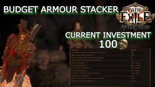 Rags To Riches Armour Stacker Pt.1 Intro POE 3.23 Affliction