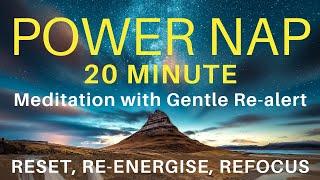 20 Minute Power Nap Meditation to Relax Energise Focus & Study Meditation  Guided Sleep Meditation