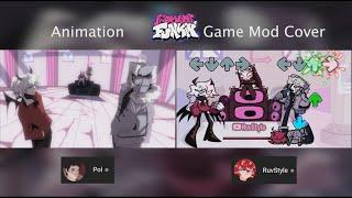 Pol Side by Side  CRIMSONG - Ruv vs Selever  Friday Night Funkin but its Anime