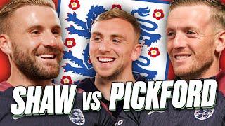 England Stars Luke Shaw And Jordan Pickford Debate Footballs Biggest Arguments  Agree To Disagree